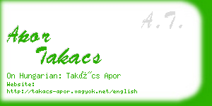apor takacs business card